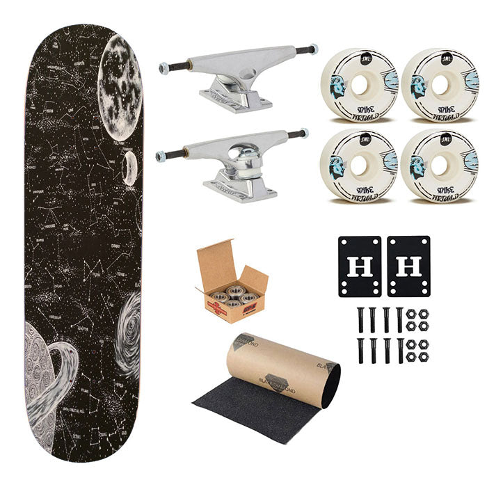 Space Skateboard Complete Board 8.0" X 31.75"