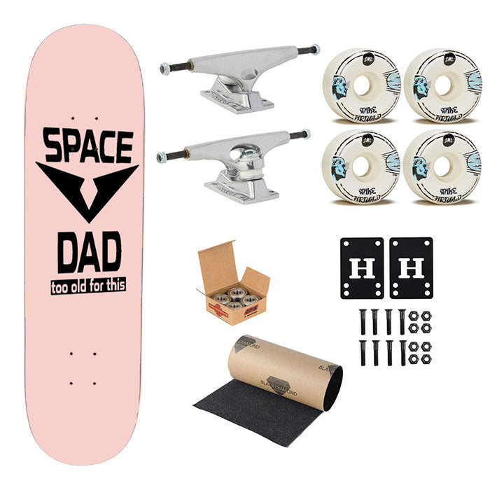 Space Dad Voltron Tv Shows Tumblr Legendary Defender Animation Pink Skateboard Complete Board 8.0" X 31.75"