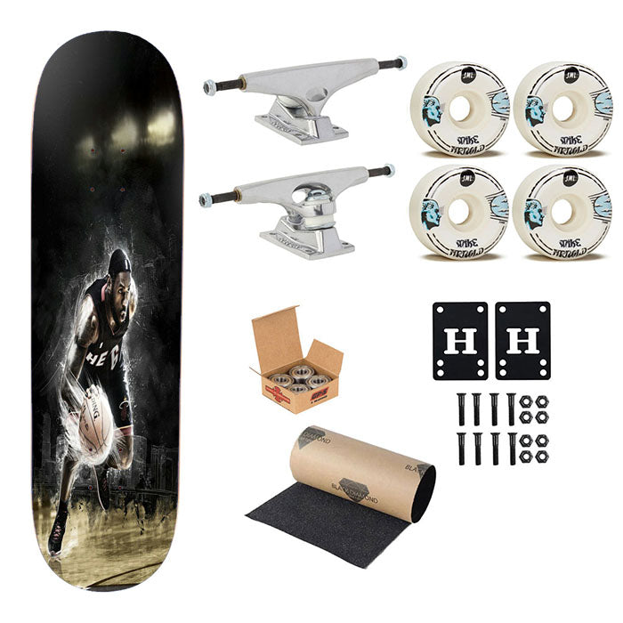 Spaldings Sprints Skateboard Complete Board 8.0" X 31.75"