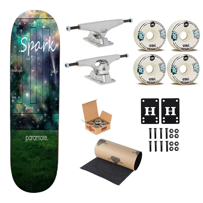 Spark Paramore Skateboard Complete Board 8.0" X 31.75"