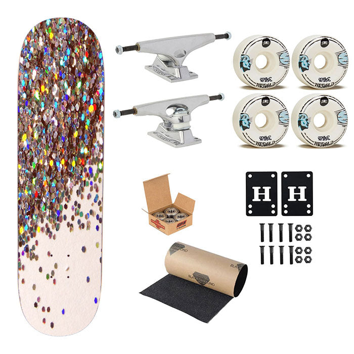 Sparkles Glitter Skateboard Complete Board 8.0" X 31.75"