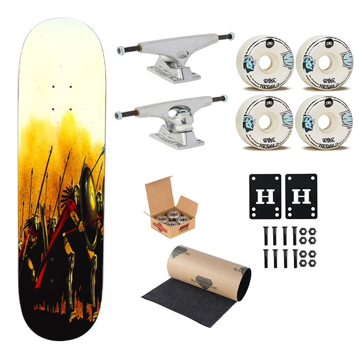 Spartan Warriors Skateboard Complete Board 8.0" X 31.75"