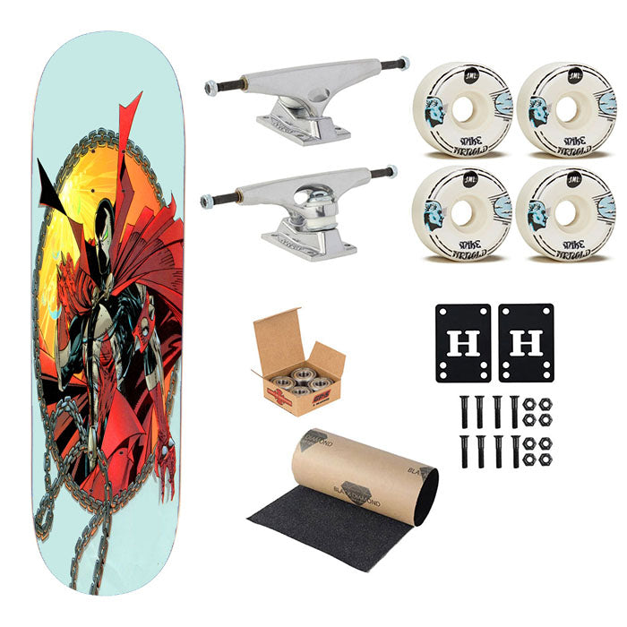 Spawn Chain Superhero Skateboard Complete Board 8.0" X 31.75"