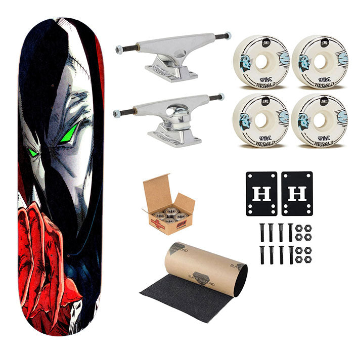 Spawn Comic Spider Man Wallpaper Skateboard Complete Board 8.0" X 31.75"