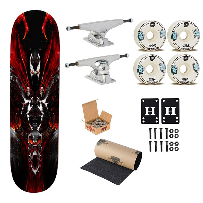 Spawn The Demon Red Wings Skateboard Complete Board 8.0" X 31.75"