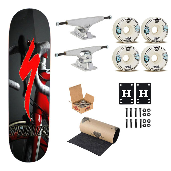 Specialized S Works Tarmac Sl Sport Bicycles Logo Skateboard Complete Board 8.0" X 31.75"