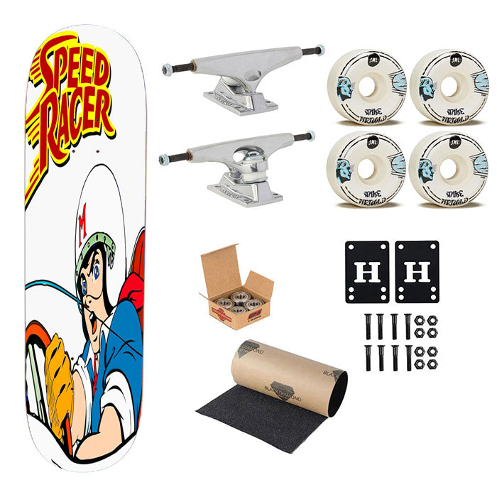 Speed Racer Poster Skateboard Complete Board 8.0" X 31.75"