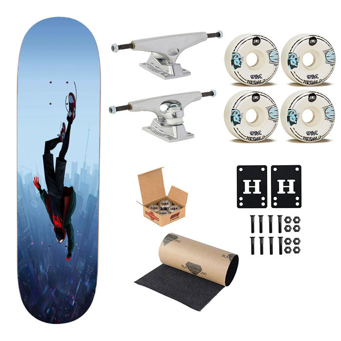 Spider-Man Into The Spider-Verse 1 Skateboard Complete Board 8.0" X 31.75"