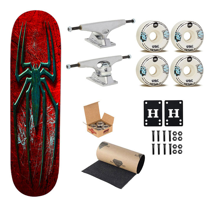 Spider Man Hive Logo Skateboard Complete Board 8.0" X 31.75"