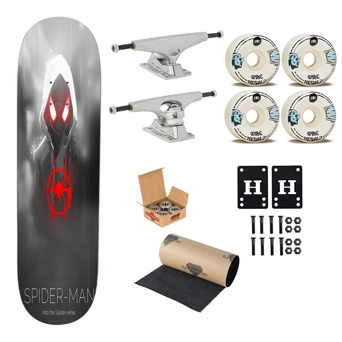 Spider Man Into The Spider Verse Art Skateboard Complete Board 8.0" X 31.75"