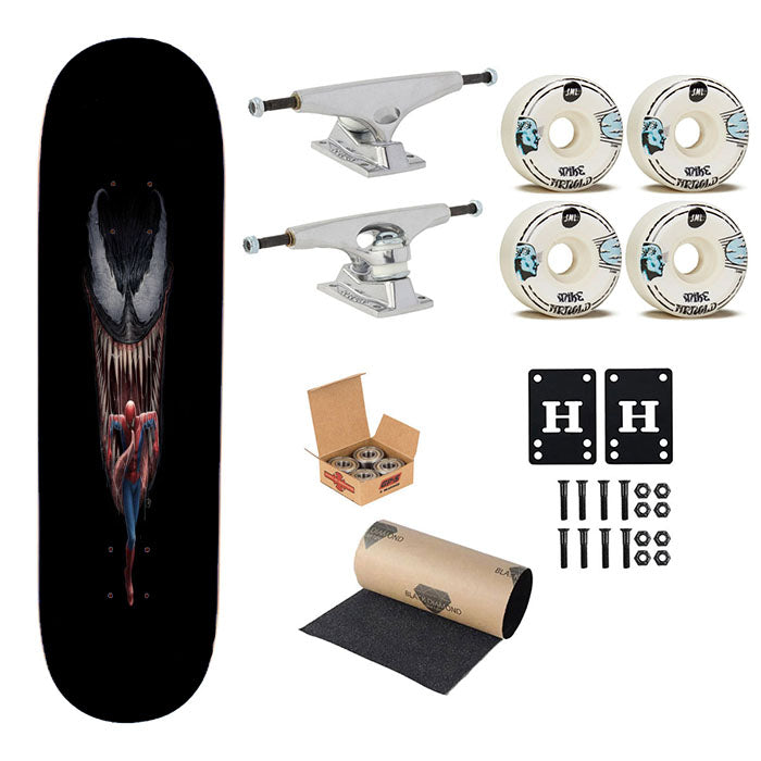 Spider Man Vs Venom Best Art Skateboard Complete Board 8.0" X 31.75"