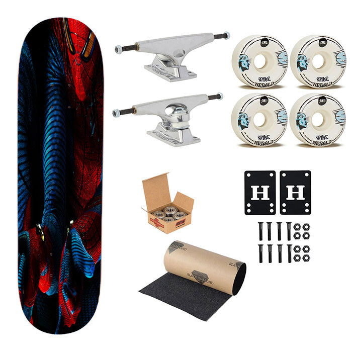 Spiderman Action Skateboard Complete Board 8.0" X 31.75"