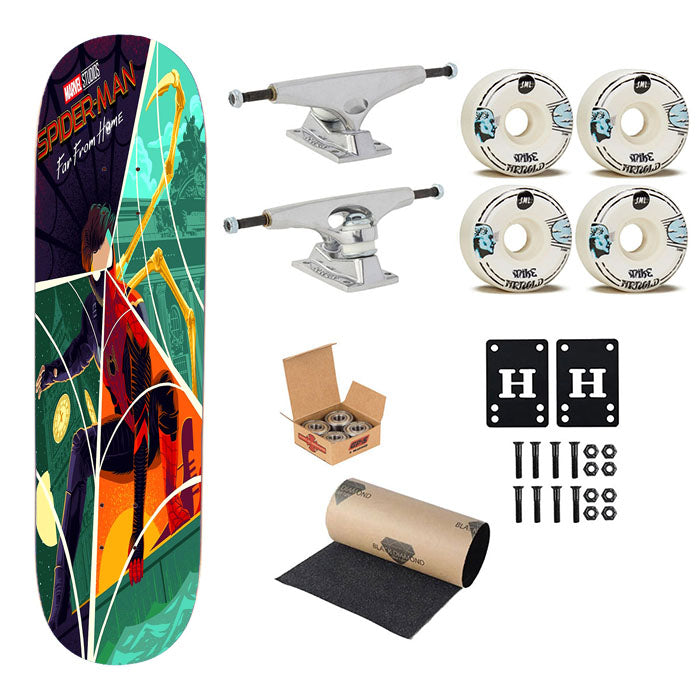 Spiderman Far From Home Studio Skateboard Complete Board 8.0" X 31.75"