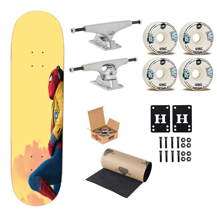 Spiderman Homecoming Skateboard Complete Board 8.0" X 31.75"