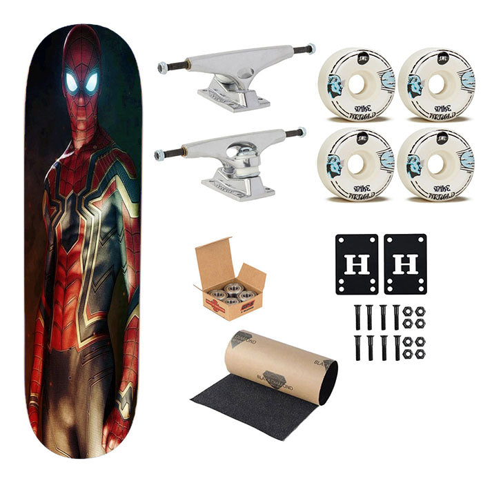 Spiderman Homecoming New Costume Skateboard Complete Board 8.0" X 31.75"