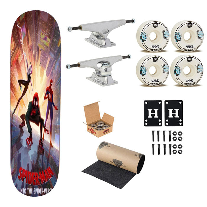 Spiderman Into The Spiderverse Skateboard Complete Board 8.0" X 31.75"