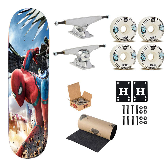 Spiderman Marvel Homecoming Skateboard Complete Board 8.0" X 31.75"