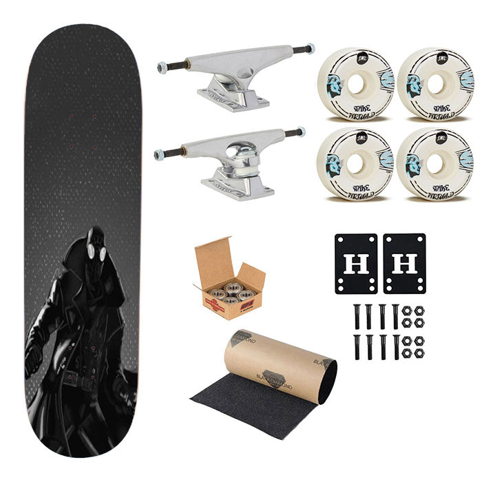 Spiderman Noir Skateboard Complete Board 8.0" X 31.75"