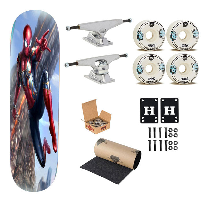 Spiderman The Best Scene Skateboard Complete Board 8.0" X 31.75"
