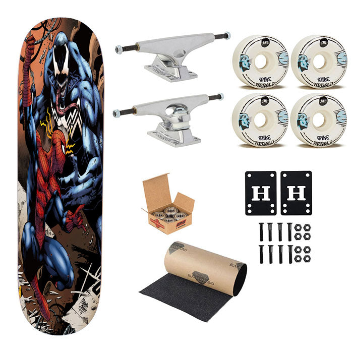 Spiderman Venom Marvel Skateboard Complete Board 8.0" X 31.75"