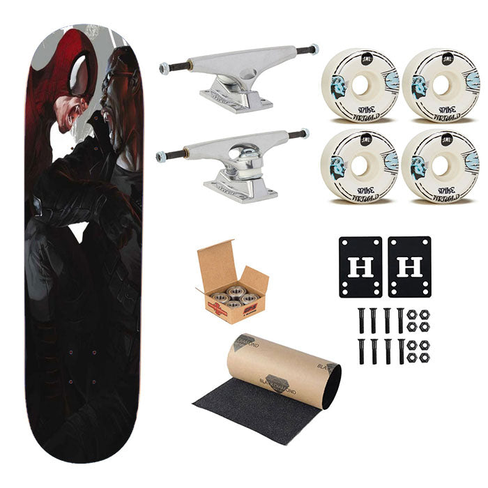 Spiderman Vs Blade Skateboard Complete Board 8.0" X 31.75"