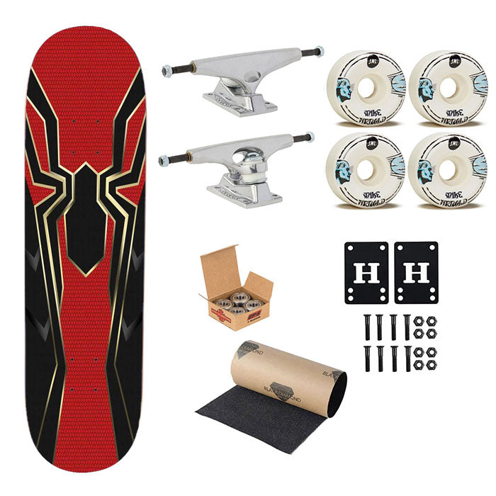 Spidey New Logo Style Skateboard Complete Board 8.0" X 31.75"