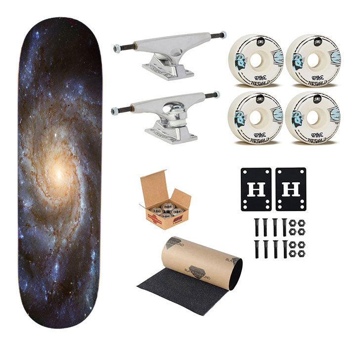 Spiral Galaxy Skateboard Complete Board 8.0" X 31.75"