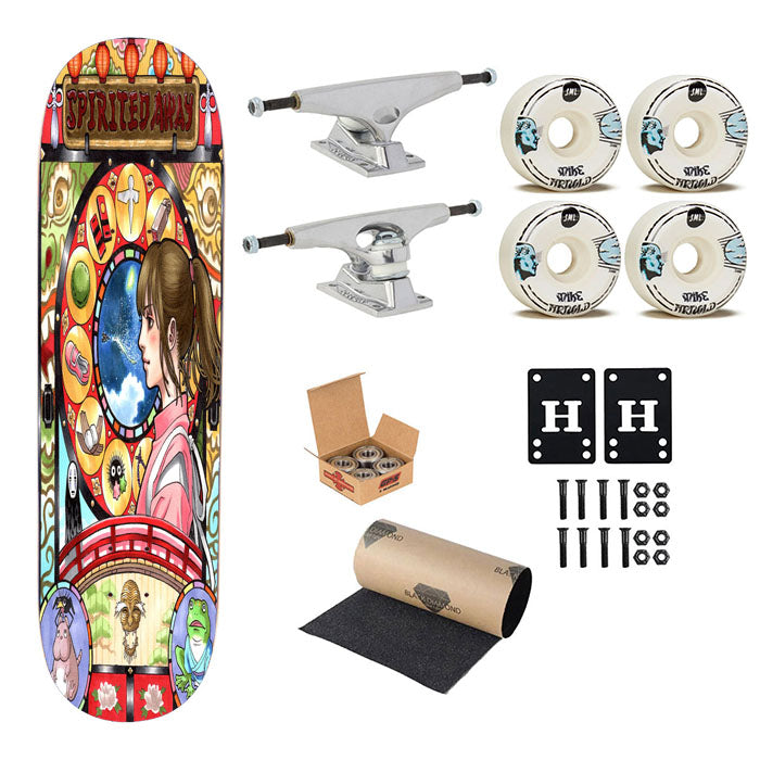 Spirited Away Nouveau Art Cover Skateboard Complete Board 8.0" X 31.75"
