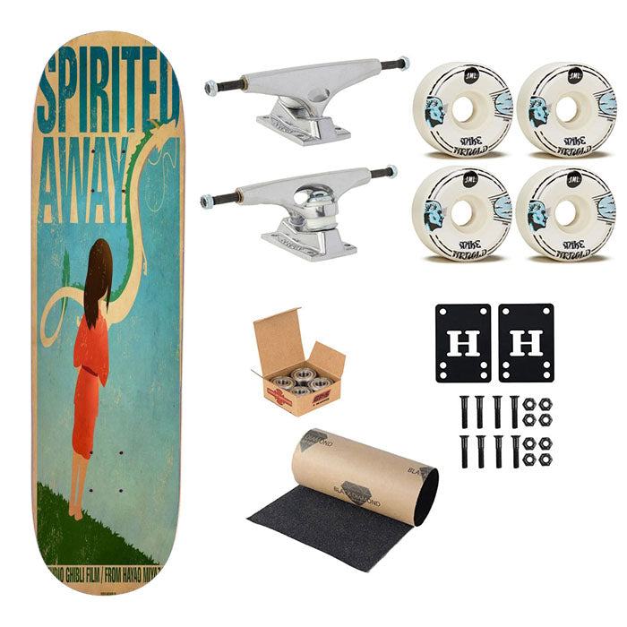 Spirited Away Retro Poster Skateboard Complete Board 8.0" X 31.75"