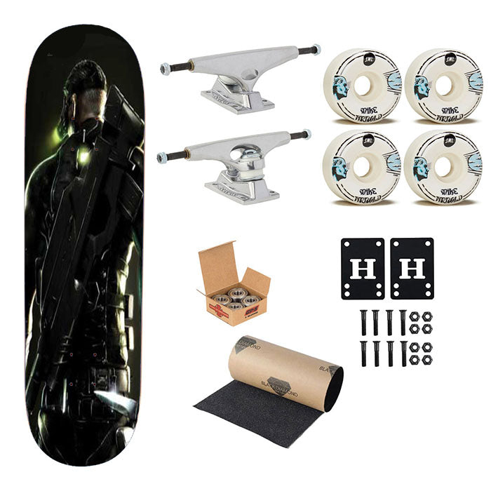 Splinter Cell Conviction Soldier Skateboard Complete Board 8.0" X 31.75"