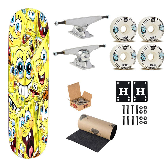 Spongebob Collage Skateboard Complete Board 8.0" X 31.75"
