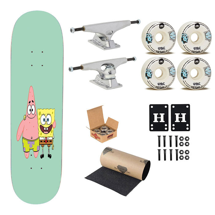 Spongebob Squarepants Best Friends Skateboard Complete Board 8.0" X 31.75"