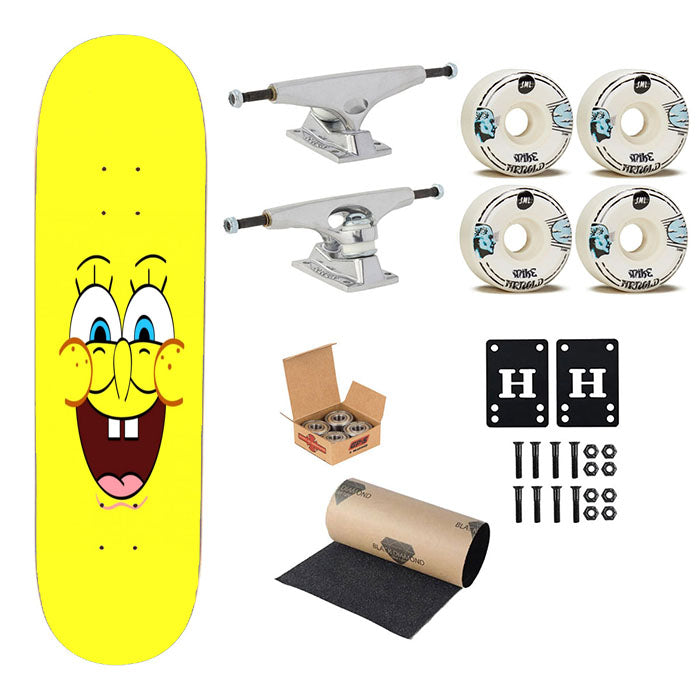 Spongebob Squarepants Spongebob Face Skateboard Complete Board 8.0" X 31.75"
