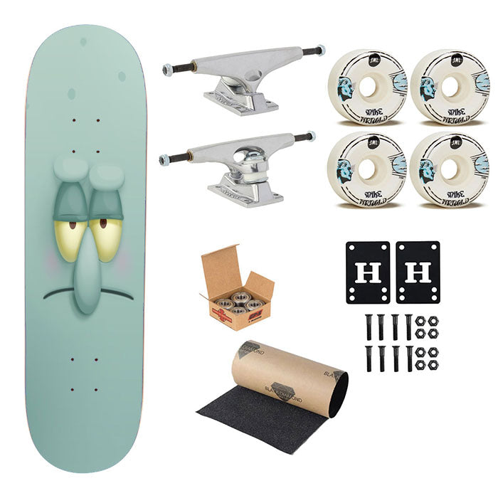 Spongebob Squarepants Squidward Face Skateboard Complete Board 8.0" X 31.75"