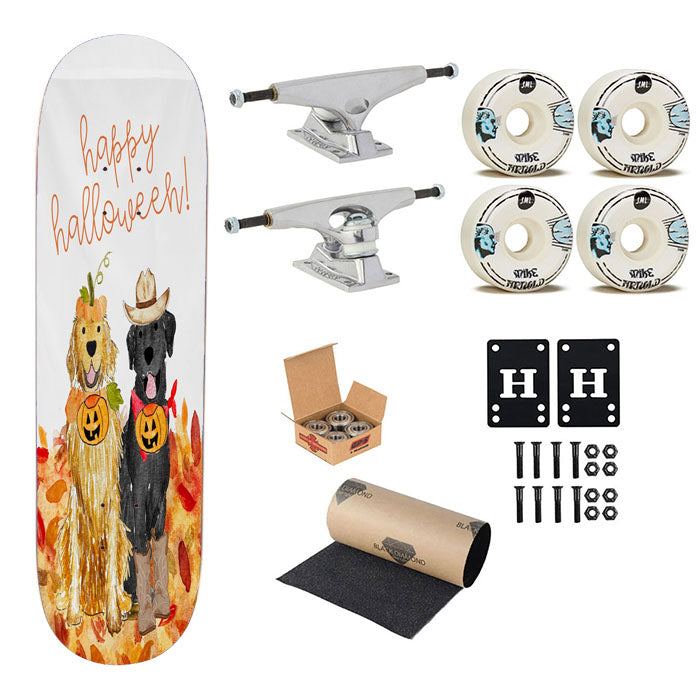 Spooky Halloween Mix And Match Pet Skateboard Complete Board 8.0" X 31.75"