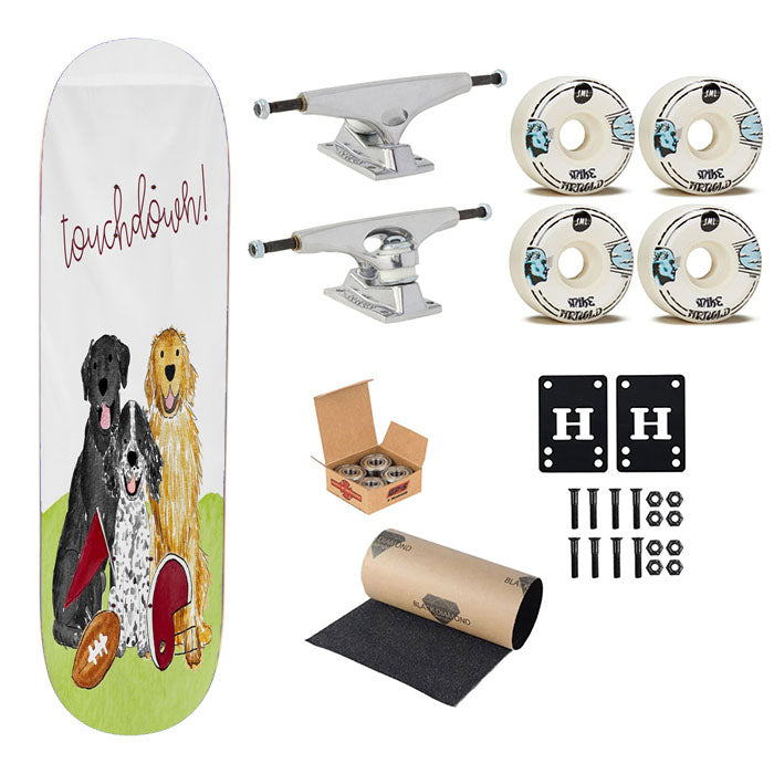 Sporty Football Mix And Match Pet Skateboard Complete Board 8.0" X 31.75"