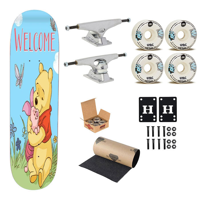 Spring Welcome Winnie The Pooh Skateboard Complete Board 8.0" X 31.75"