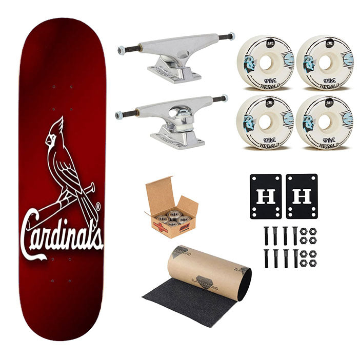 St Louis Cardinals Skateboard Complete Board 8.0" X 31.75"