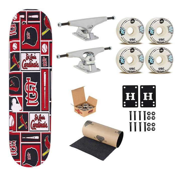 St Louis Cardinals Baseball Skateboard Complete Board 8.0" X 31.75"