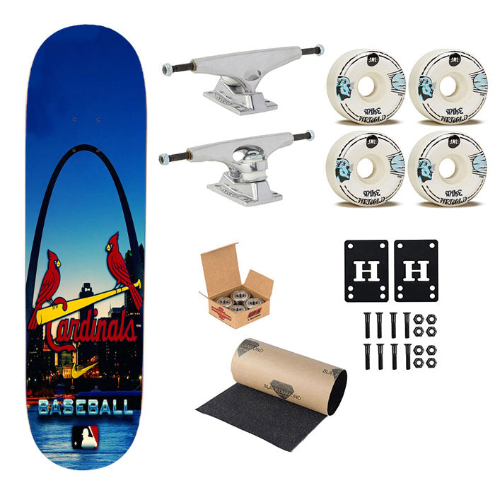 St Louis Cardinals Mlb Baseball Skateboard Complete Board 8.0" X 31.75"