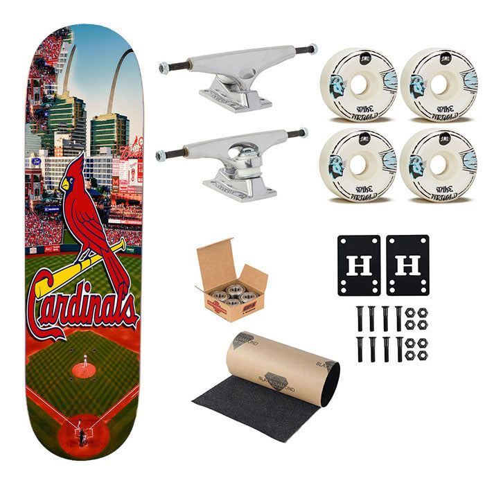 St Louis Cardinals Stadium Skateboard Complete Board 8.0" X 31.75"
