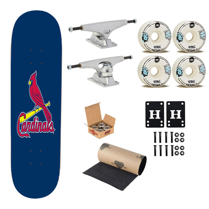 St Louis Cardinals Wallpaper Skateboard Complete Board 8.0" X 31.75"