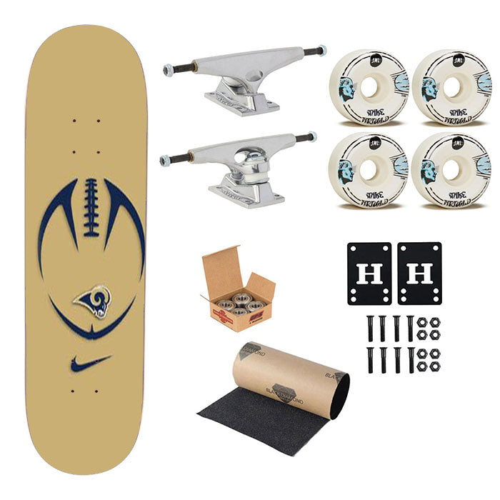 St Louis Rams Skateboard Complete Board 8.0" X 31.75"