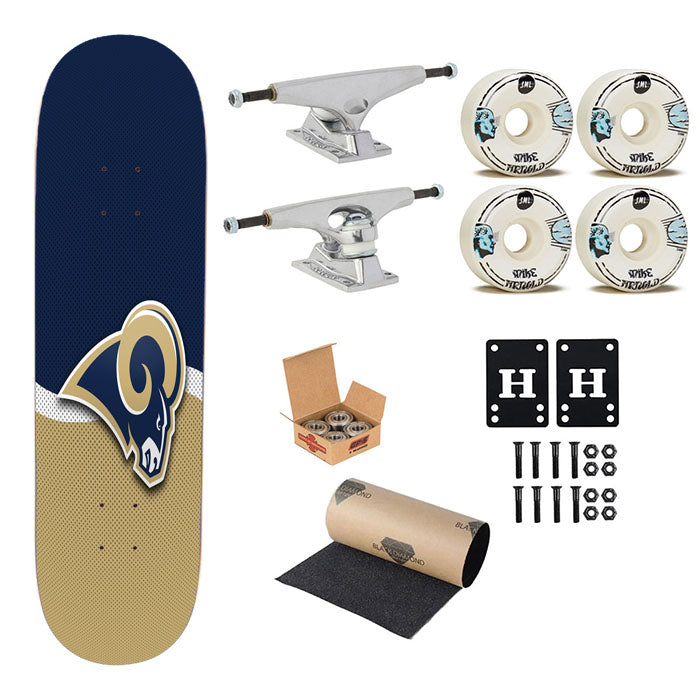 St Louis Rams Logo Jersey Skateboard Complete Board 8.0" X 31.75"