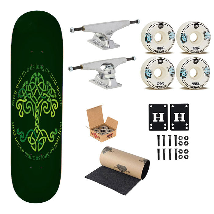 St Patricks Day Quotes Skateboard Complete Board 8.0" X 31.75"
