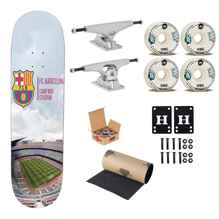 Stadium Camp Nou Skateboard Complete Board 8.0" X 31.75"