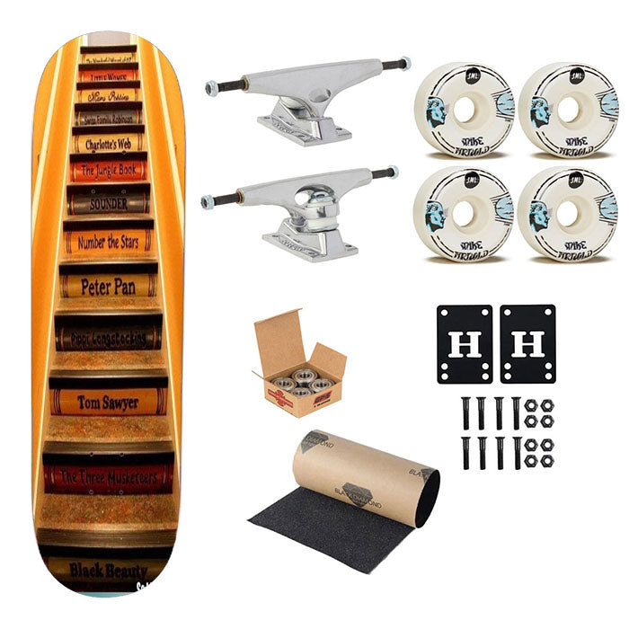 Stairs Bookshelf Skateboard Complete Board 8.0" X 31.75"