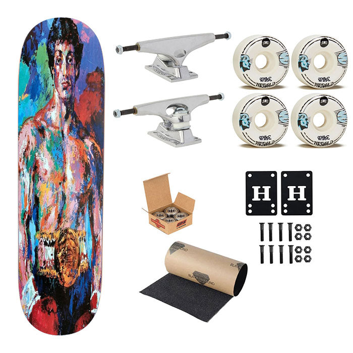 Stallone Rocky Balboa Art Skateboard Complete Board 8.0" X 31.75"