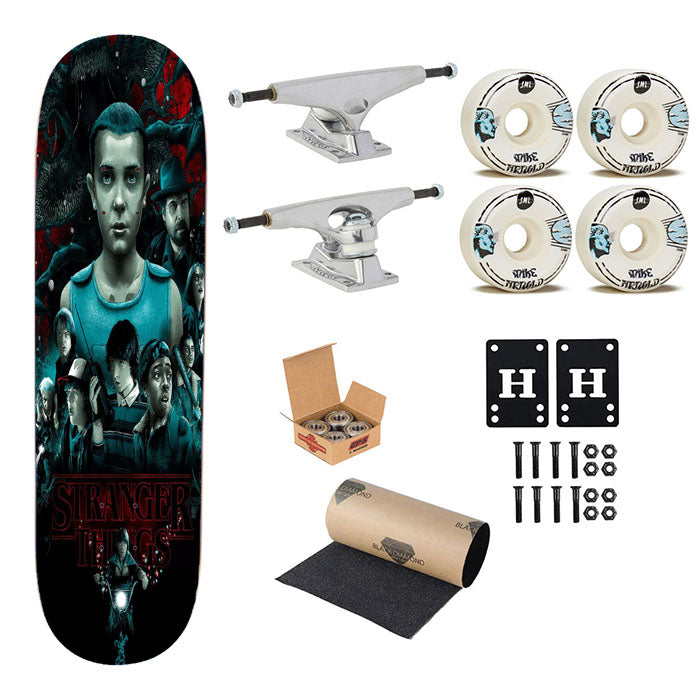 Stanger Things Art Character Poster Skateboard Complete Board 8.0" X 31.75"