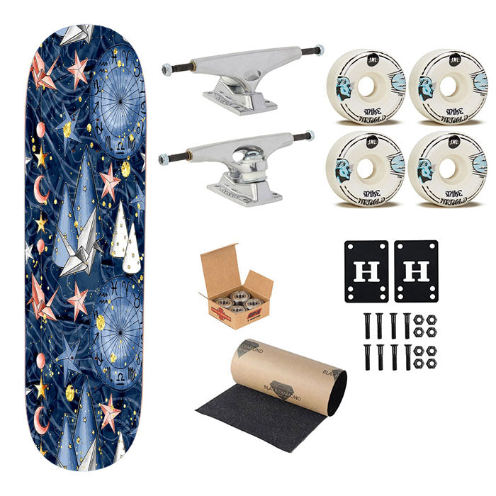 Star Aesthetic Night Skateboard Complete Board 8.0" X 31.75"